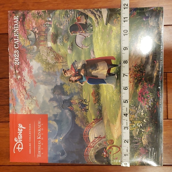 2023 Disney Dreams Thomas Kinkade 16 month wall calendar 12" x 12" - Picture 12 of 12